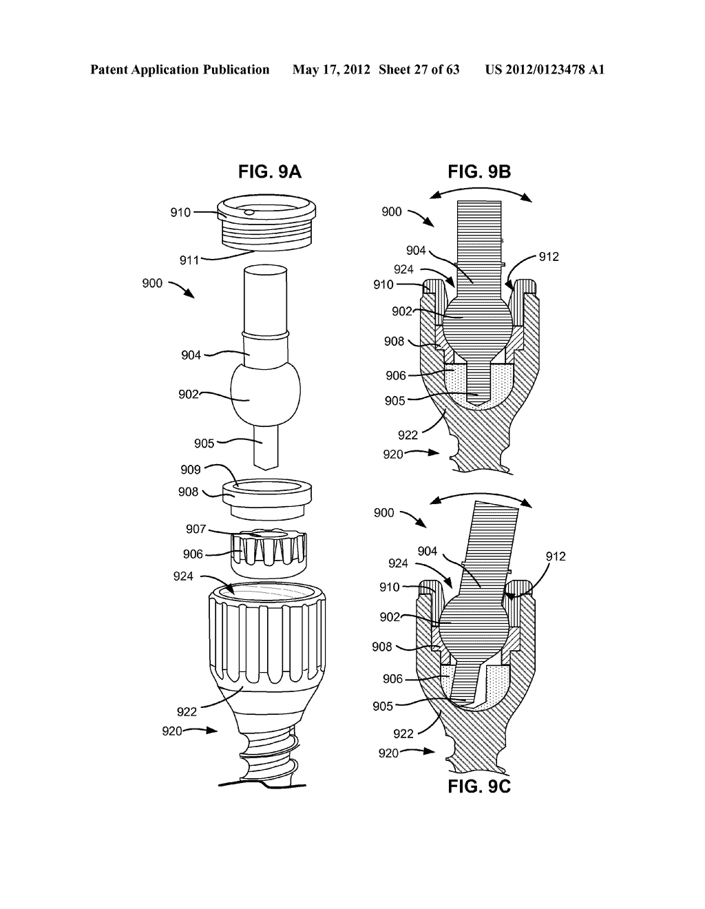 LOW PROFILE SPINAL PROSTHESIS INCORPORATING A BONE ANCHOR HAVING A     DEFLECTABLE POST AND A COMPOUND SPINAL ROD - diagram, schematic, and image 28