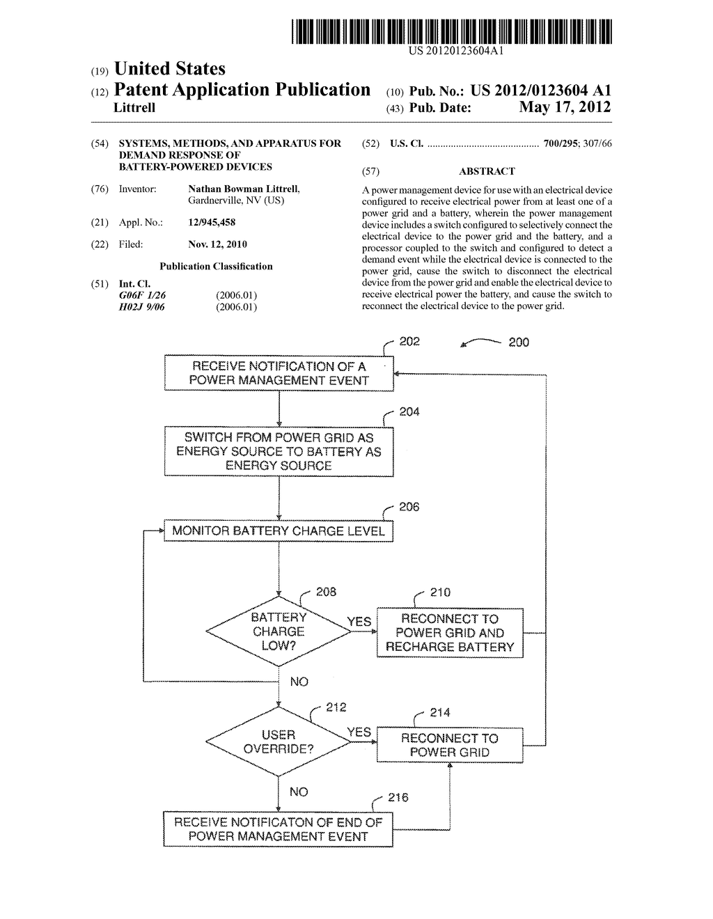 SYSTEMS, METHODS, AND APPARATUS FOR DEMAND RESPONSE OF BATTERY-POWERED     DEVICES - diagram, schematic, and image 01