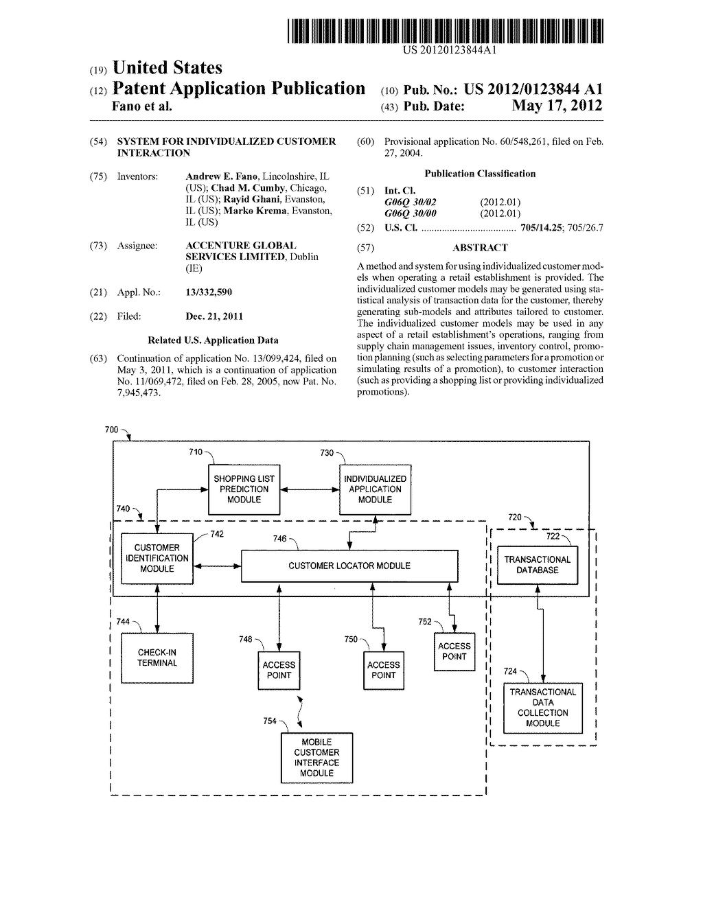 SYSTEM FOR INDIVIDUALIZED CUSTOMER INTERACTION - diagram, schematic, and image 01