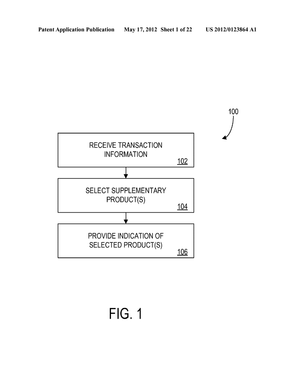 METHOD AND APPARATUS FOR SELECTING A SUPPLEMENTAL PRODUCT TO OFFER FOR     SALE DURING A TRANSACTION - diagram, schematic, and image 02