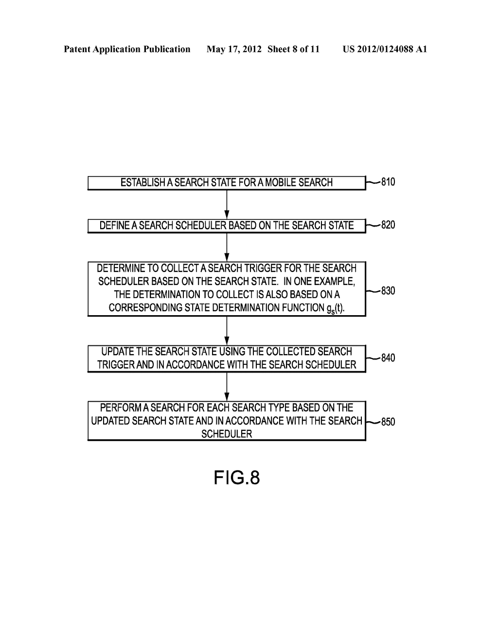 APPARATUS AND METHOD FOR MOBILE SEARCH BASED ON SEARCH TRIGGERS - diagram, schematic, and image 09