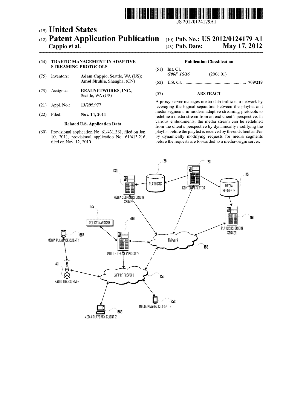 TRAFFIC MANAGEMENT IN ADAPTIVE STREAMING PROTOCOLS - diagram, schematic, and image 01