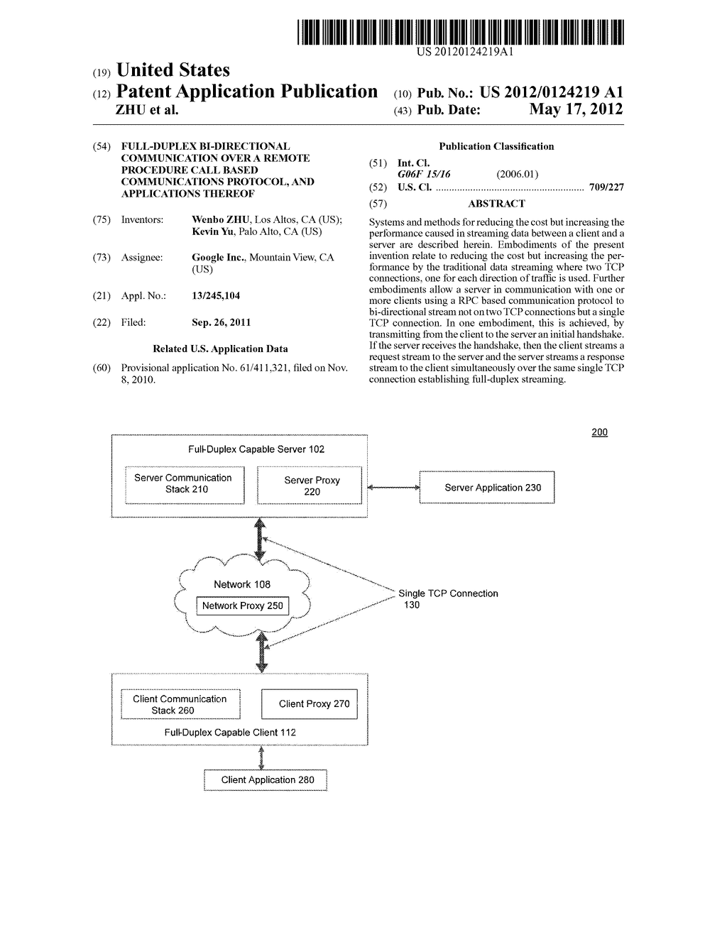 Full-Duplex Bi-Directional Communication Over a Remote Procedure Call     Based Communications Protocol, and Applications Thereof - diagram, schematic, and image 01