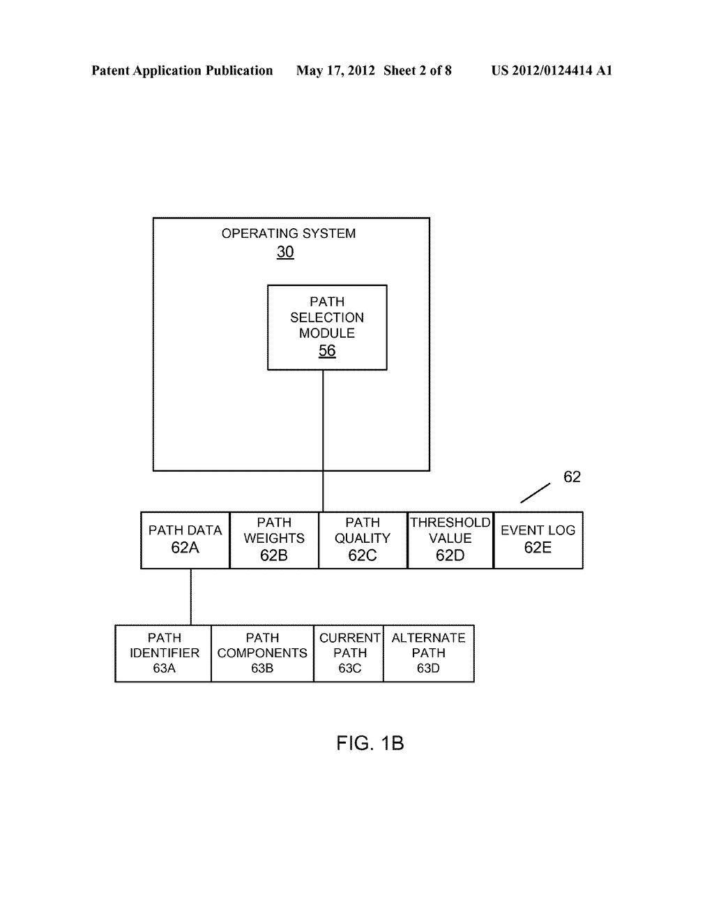 METHOD AND SYSTEM FOR PATH SELECTION IN A NETWORK - diagram, schematic, and image 03