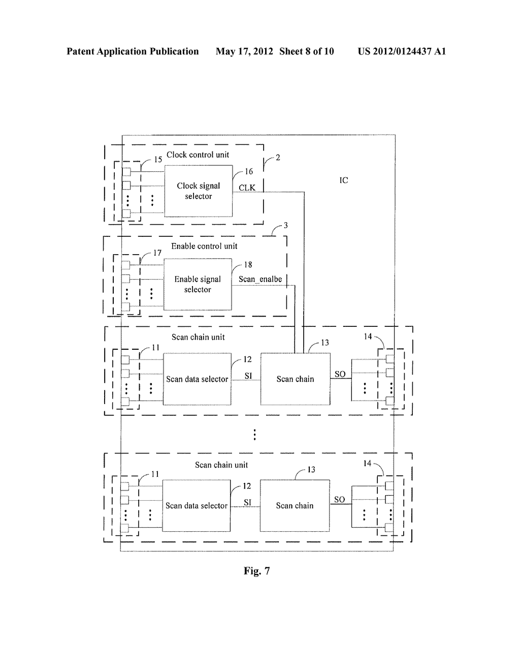 INTEGRATED CIRCUIT HAVING A SCAN CHAIN AND TESTING METHOD FOR A CHIP - diagram, schematic, and image 09