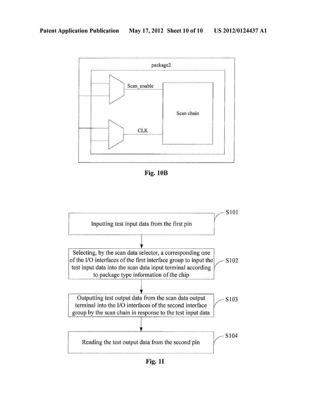 INTEGRATED CIRCUIT HAVING A SCAN CHAIN AND TESTING METHOD FOR A CHIP - diagram, schematic, and image 11