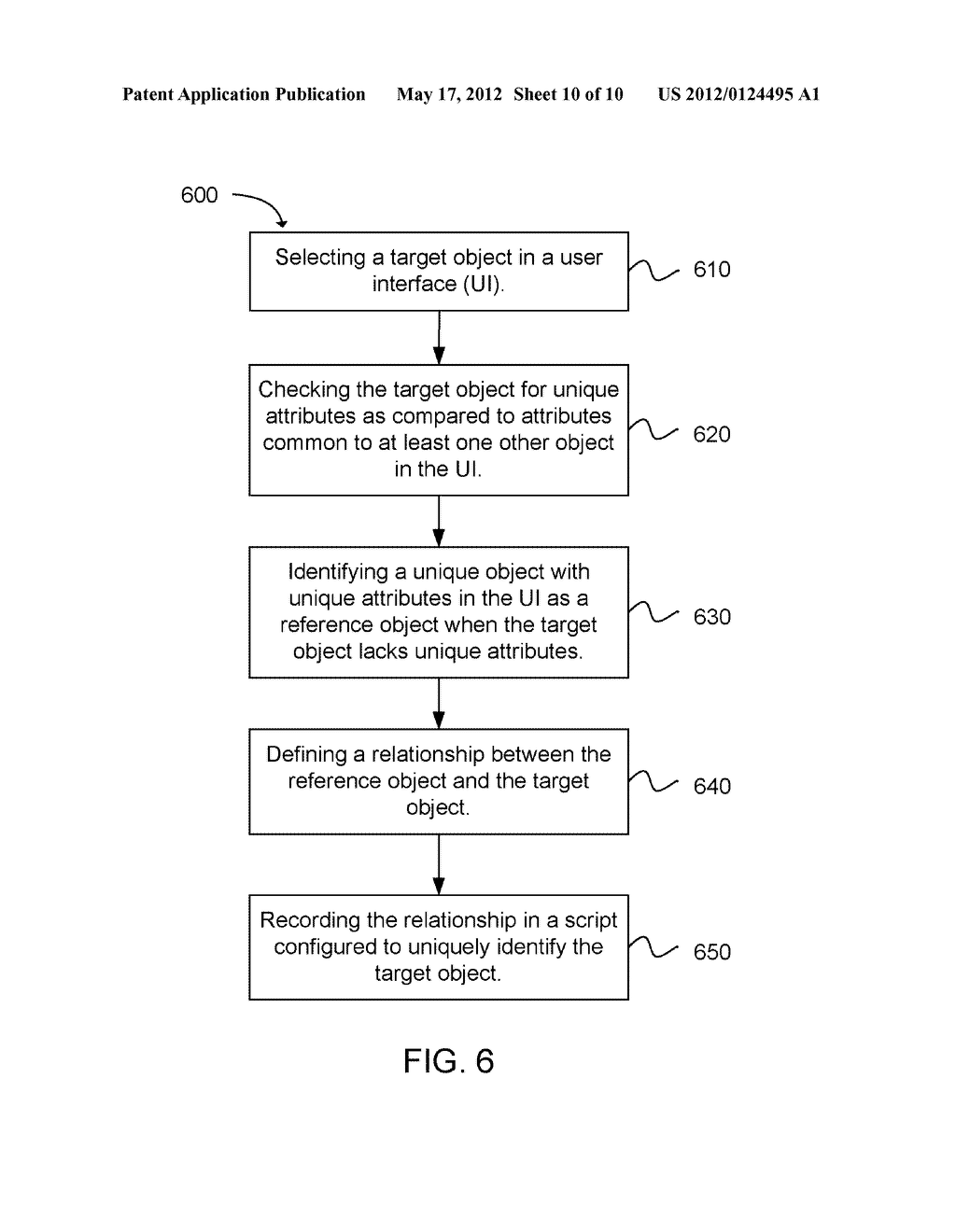 SYSTEM AND METHOD FOR OBJECT RELATIONSHIP IDENTIFICATION IN A USER     INTERFACE - diagram, schematic, and image 11