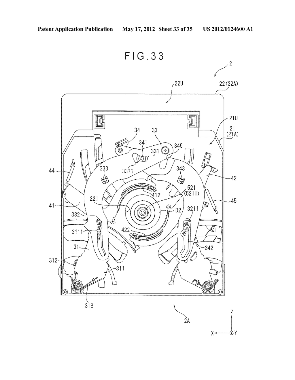 Disk Loading Device and Disk Device - diagram, schematic, and image 34