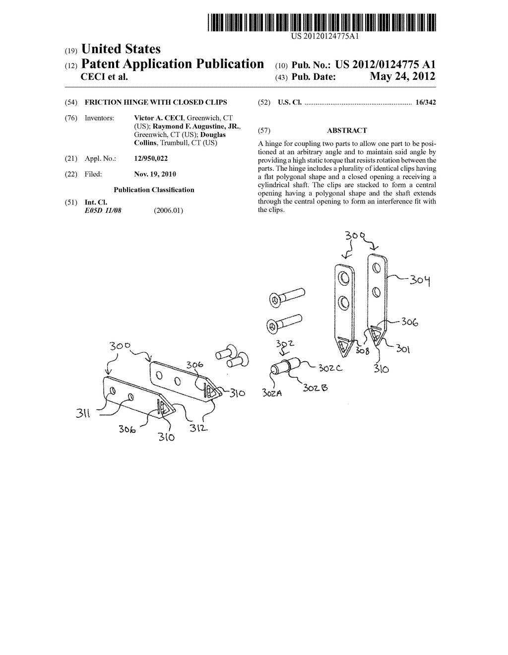 FRICTION HINGE WITH CLOSED CLIPS - diagram, schematic, and image 01