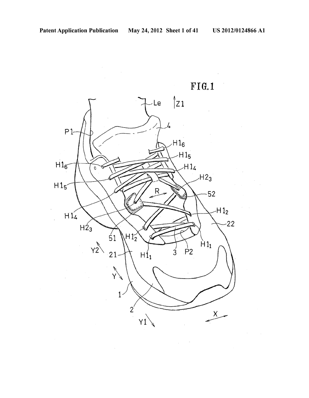 SHOE HAVING LACE FITTING STRUCTURE - diagram, schematic, and image 02