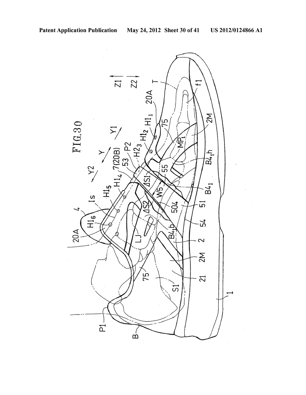 SHOE HAVING LACE FITTING STRUCTURE - diagram, schematic, and image 31