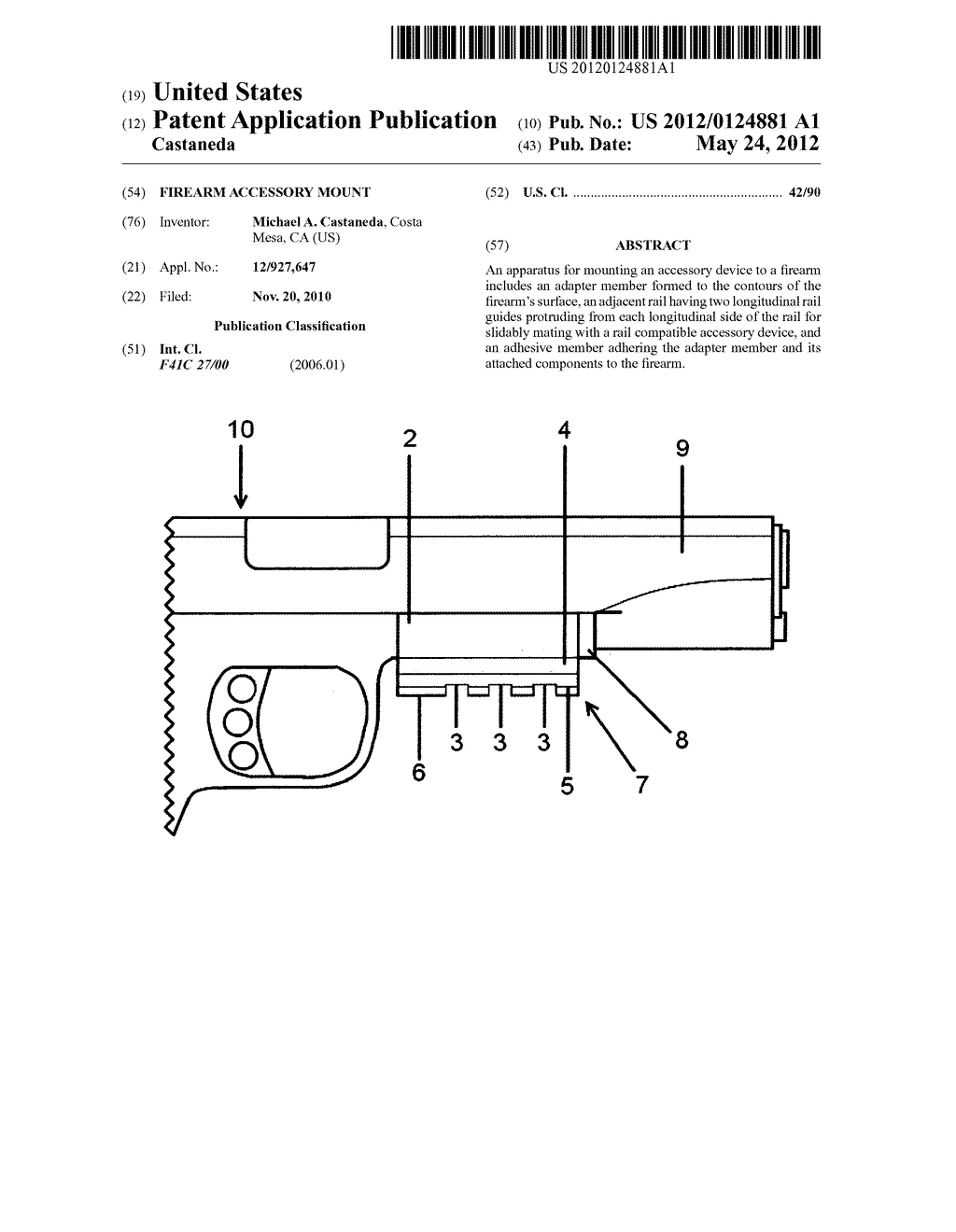 Firearm accessory mount - diagram, schematic, and image 01