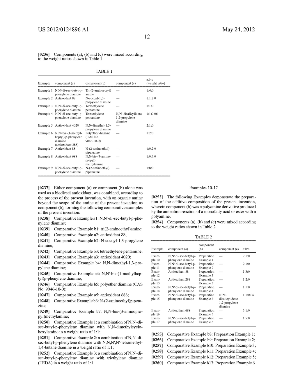 Diesel Composition and Method of Increasing Biodiesel Oxidation Stability - diagram, schematic, and image 13