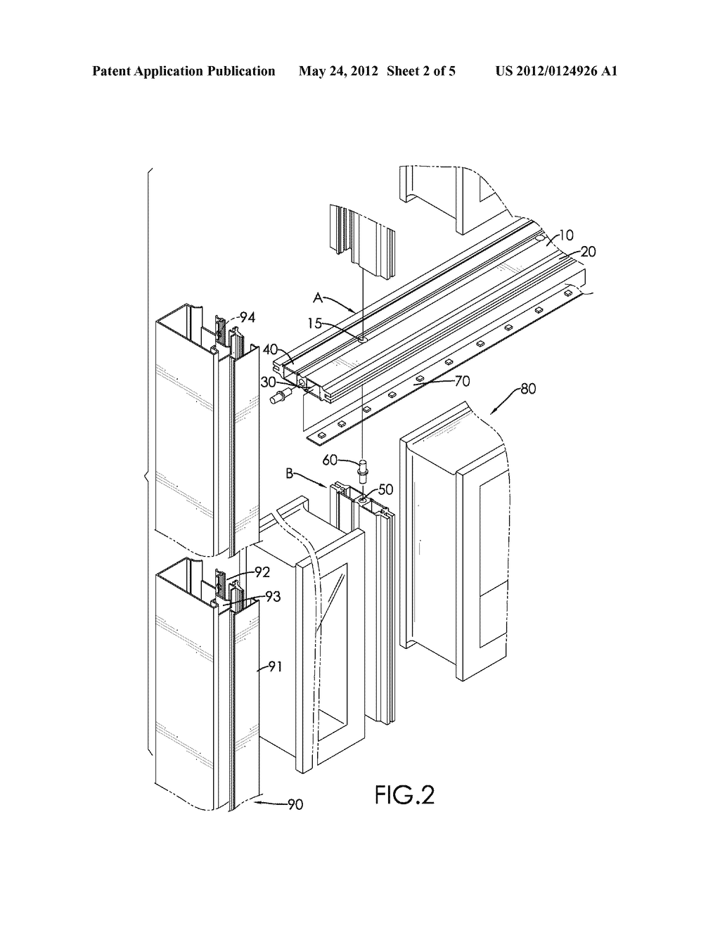 Support Frame of Glass Brick Wall and Method for Mounting the Same - diagram, schematic, and image 03