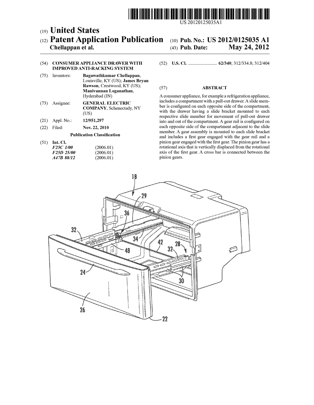 CONSUMER APPLIANCE DRAWER WITH IMPROVED ANTI-RACKING SYSTEM - diagram, schematic, and image 01