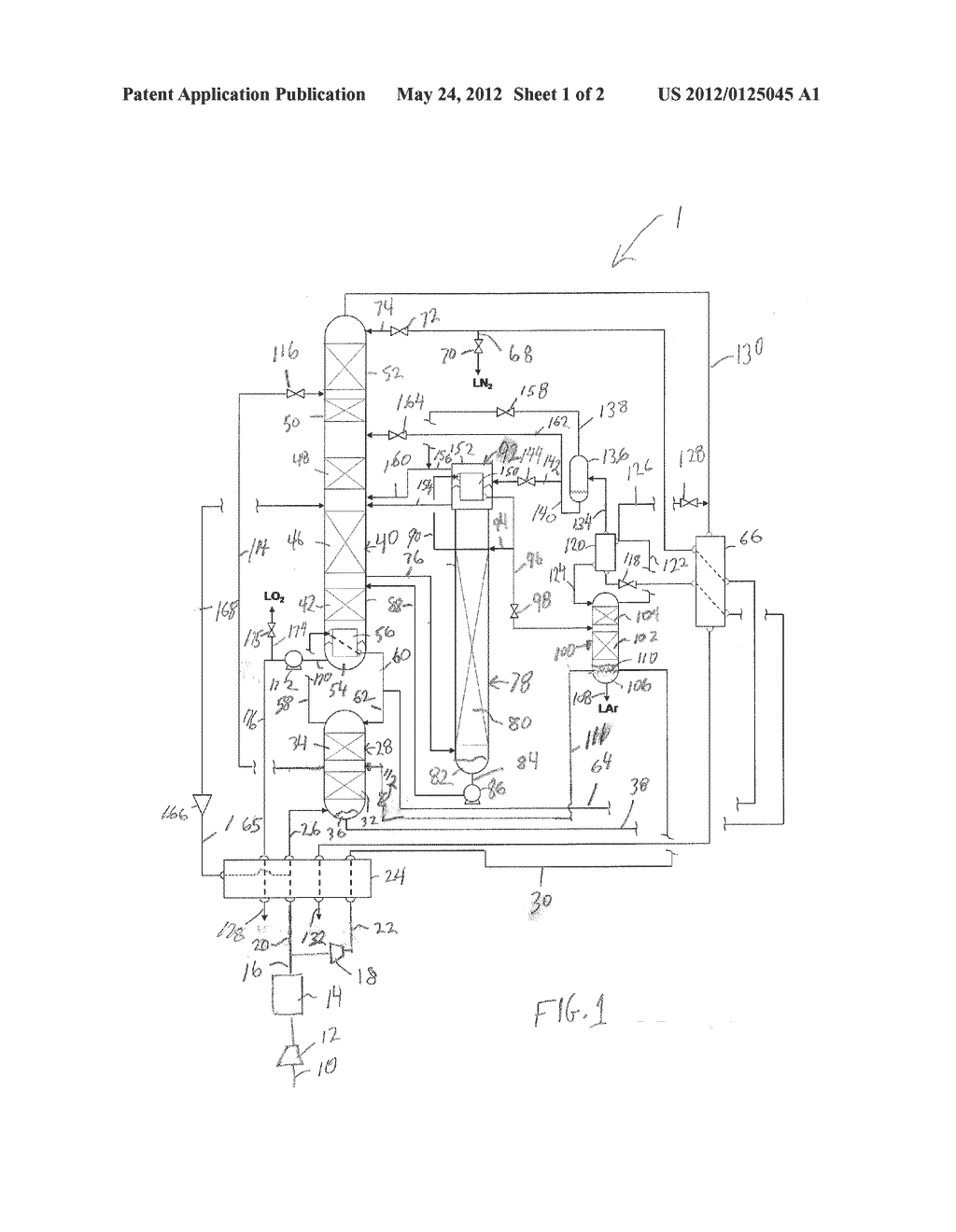 AIR SEPARATION METHOD AND APPARATUS - diagram, schematic, and image 02