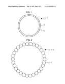 Accessory Comprising Magnets Coated with a Resin Containing Powdered     Gemstones diagram and image