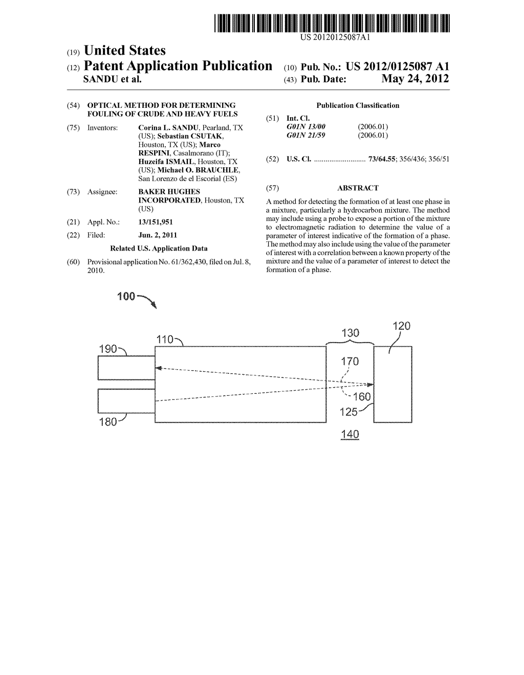 OPTICAL METHOD FOR DETERMINING FOULING OF CRUDE AND HEAVY FUELS - diagram, schematic, and image 01