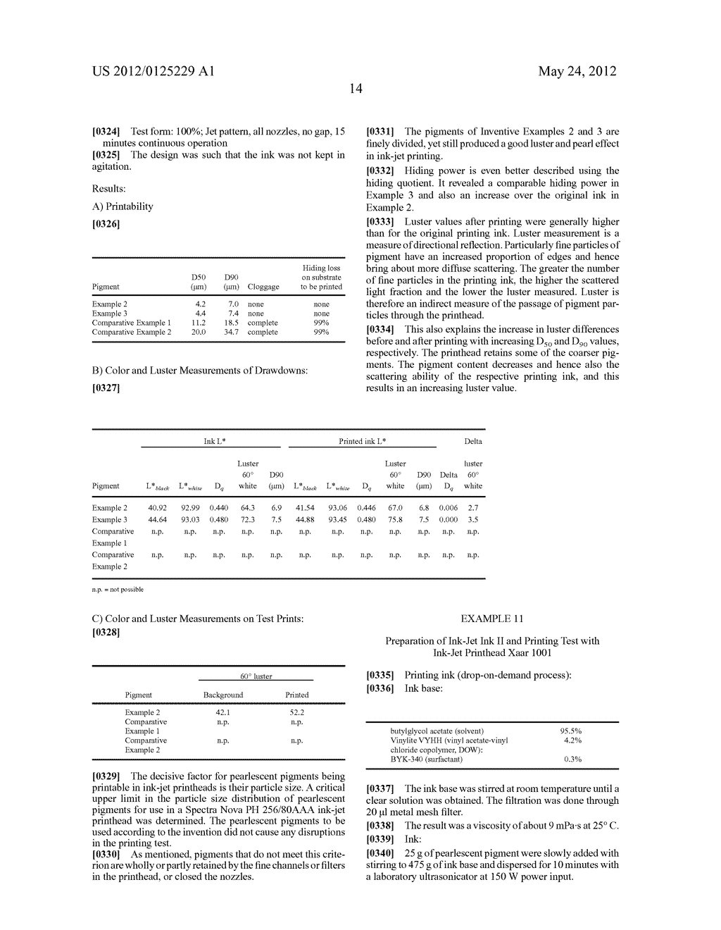 PRINTING INK, IN PARTICULAR INK-JET INK, CONTAINING PEARLESCENT PIGMENTS     BASED ON FINE AND THIN SUBSTRATES - diagram, schematic, and image 16