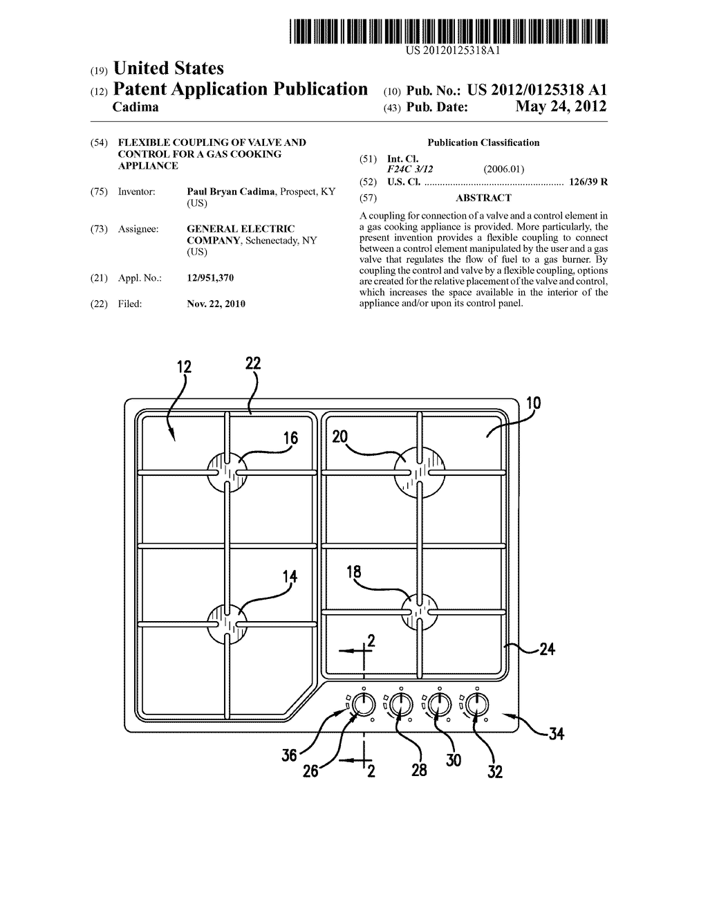 FLEXIBLE COUPLING OF VALVE AND CONTROL FOR A GAS COOKING APPLIANCE - diagram, schematic, and image 01