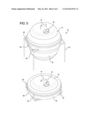 PORTABLE COLLAPSIBLE COOKING GRILL diagram and image