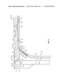 HINGED BOTTOM ROLLER ASSEMBLY AND COUNTERBALANCE MECHANISM FOR OVERHEAD     DOOR diagram and image