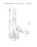 HINGED BOTTOM ROLLER ASSEMBLY AND COUNTERBALANCE MECHANISM FOR OVERHEAD     DOOR diagram and image