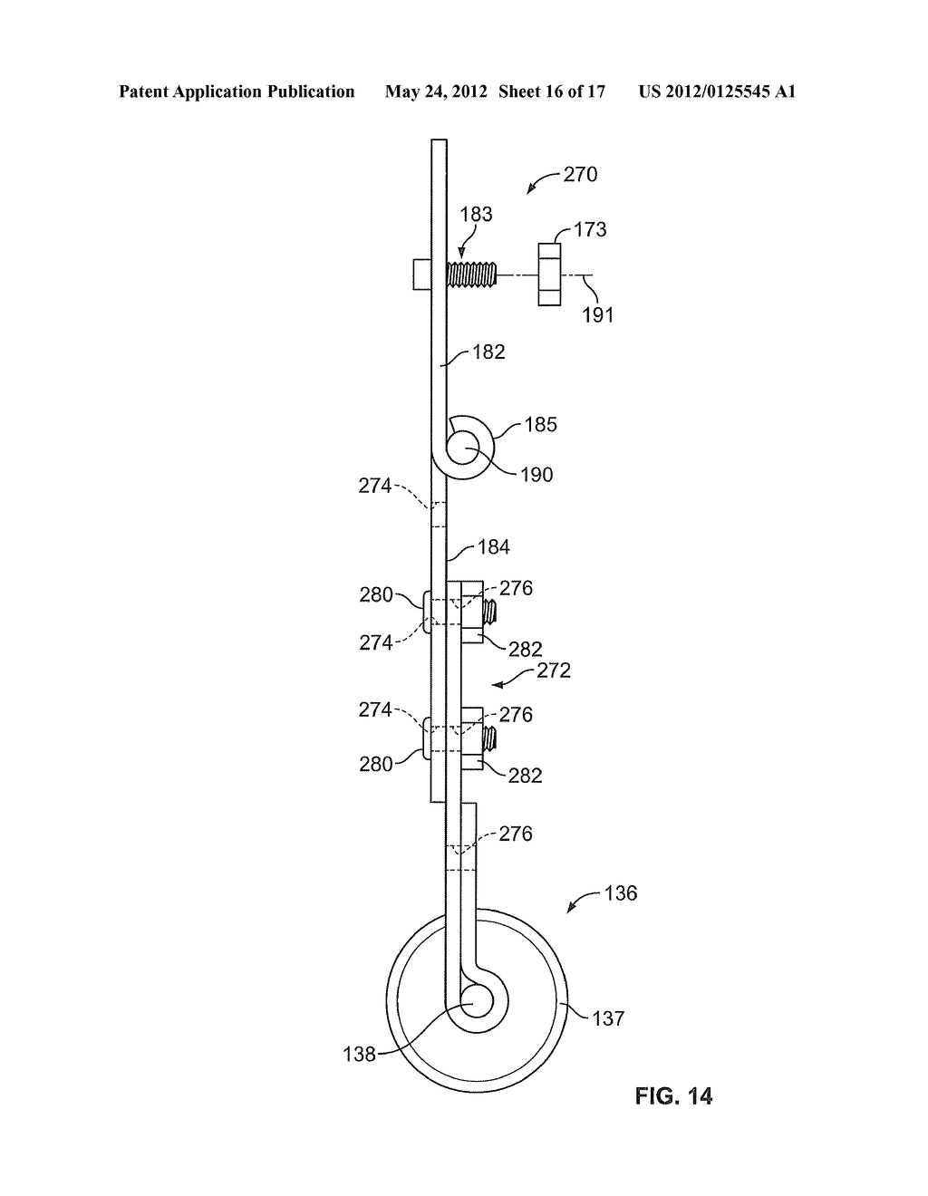 HINGED BOTTOM ROLLER ASSEMBLY AND COUNTERBALANCE MECHANISM FOR OVERHEAD     DOOR - diagram, schematic, and image 17