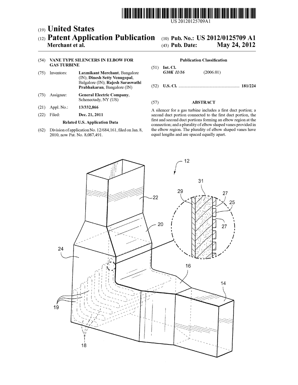 VANE TYPE SILENCERS IN ELBOW FOR GAS TURBINE - diagram, schematic, and image 01