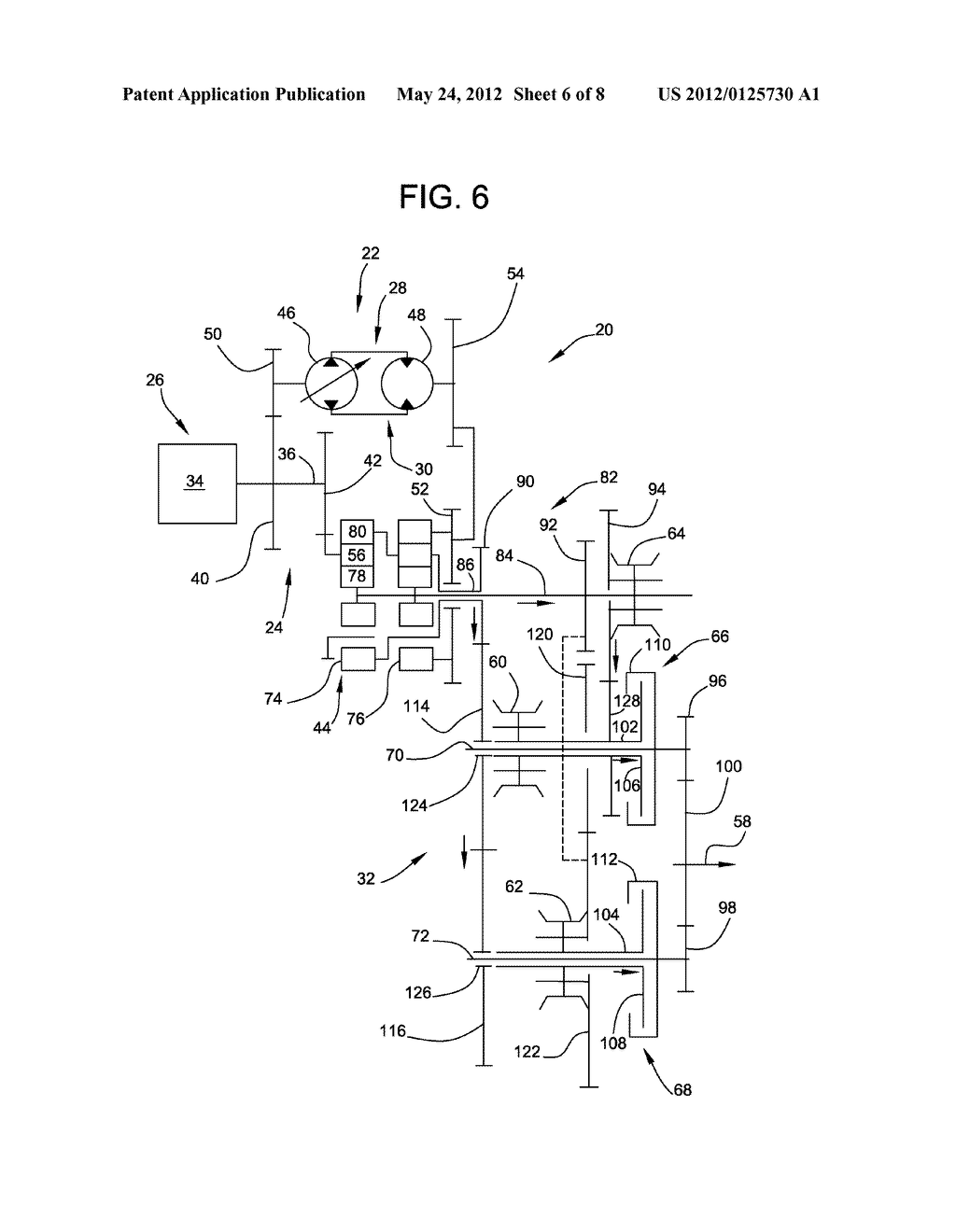METHOD OF SYNCHRONIZING IN SPLIT TORQUE CONTINUOUSLY VARIABLE DUAL CLUTCH     TRANSMISSION - diagram, schematic, and image 07