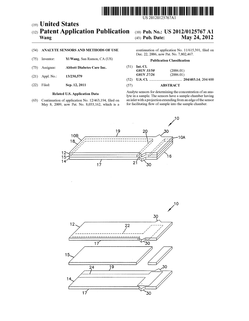 Analyte Sensors and Methods of Use - diagram, schematic, and image 01