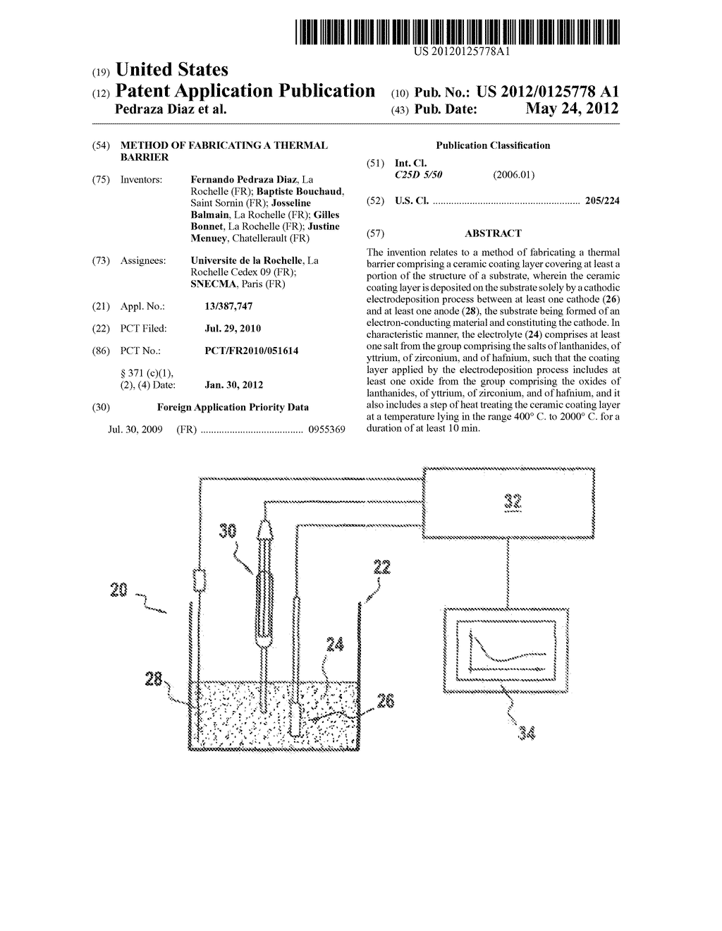 METHOD OF FABRICATING A THERMAL BARRIER - diagram, schematic, and image 01