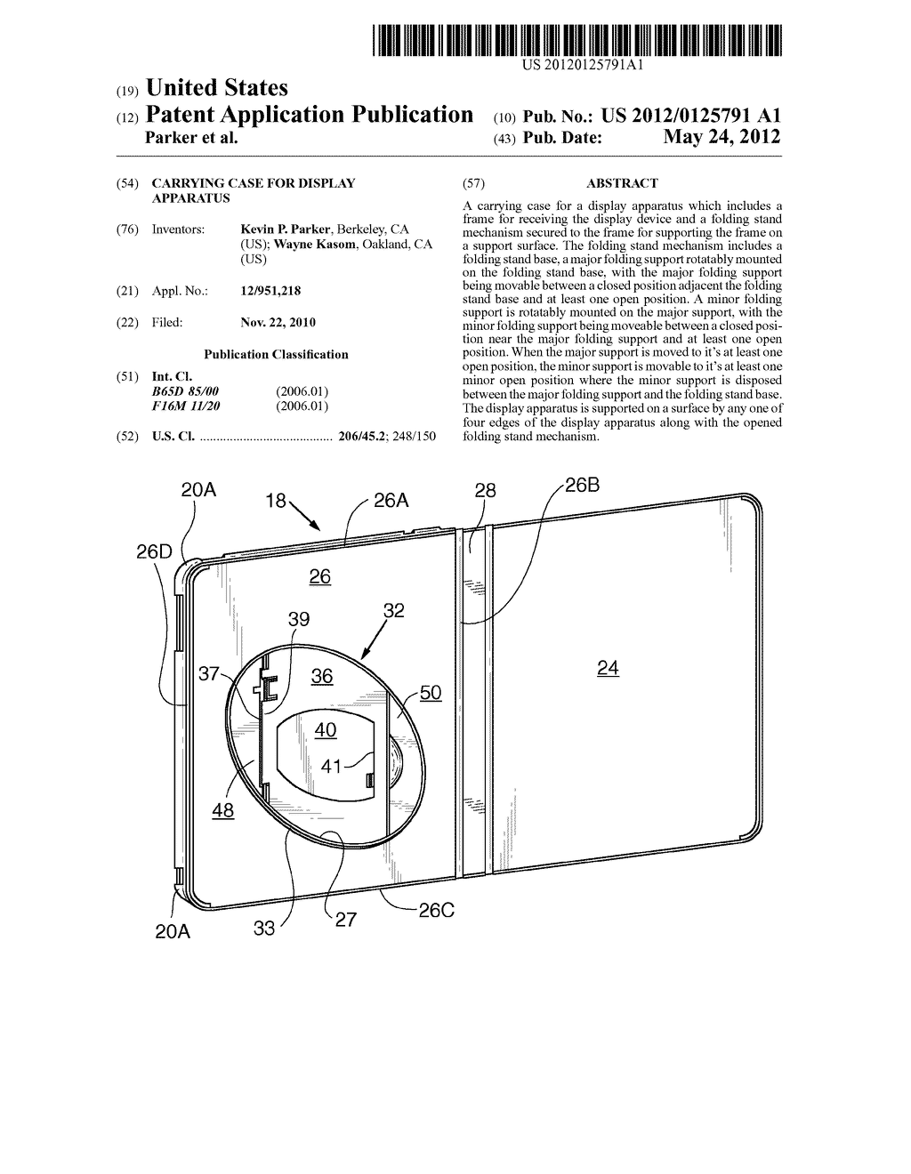 CARRYING CASE FOR DISPLAY APPARATUS - diagram, schematic, and image 01