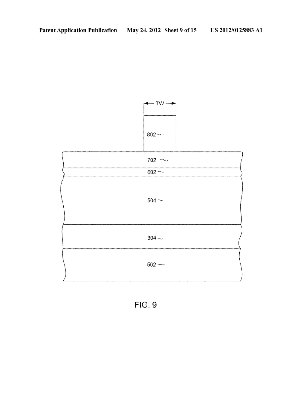 METHOD FOR MANUFACTURING A MAGNETIC WRITE POLE USING A MULTI-LAYERED HARD     MASK STRUCTURE - diagram, schematic, and image 10