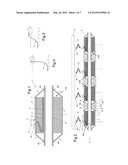 THERMALLY ISOLATED HEATED PIPELINE MADE OF DOUBLE CASING SECTIONS AND     LAYING PROCESS FOR SUCH A PIPELINE diagram and image