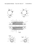 THERMALLY ISOLATED HEATED PIPELINE MADE OF DOUBLE CASING SECTIONS AND     LAYING PROCESS FOR SUCH A PIPELINE diagram and image