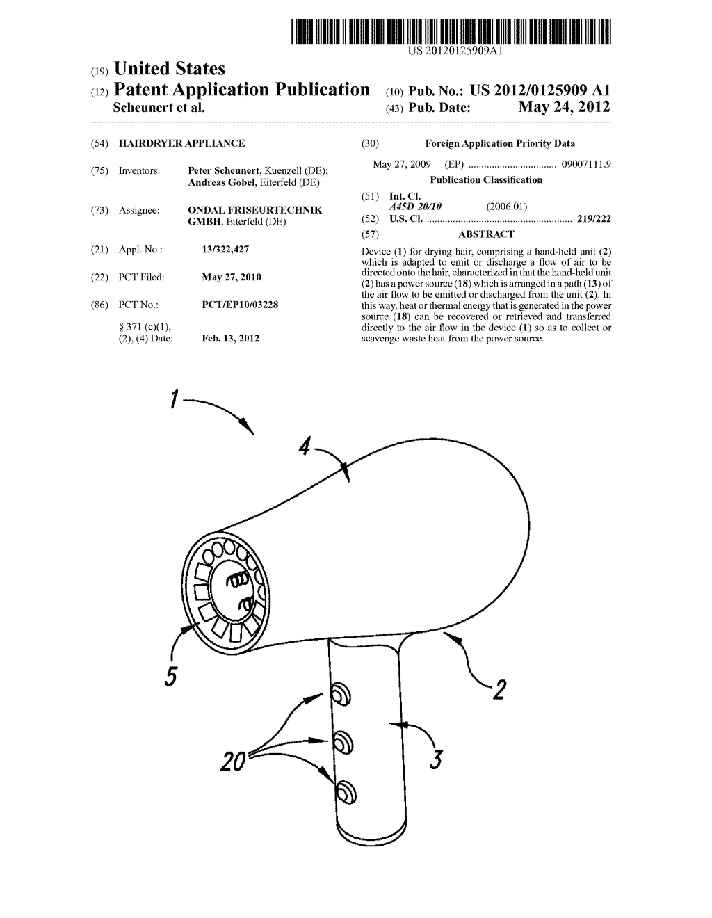 HAIRDRYER APPLIANCE - diagram, schematic, and image 01