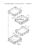 Custom Sized Plastic Tote Having Intermediate Sleeve diagram and image