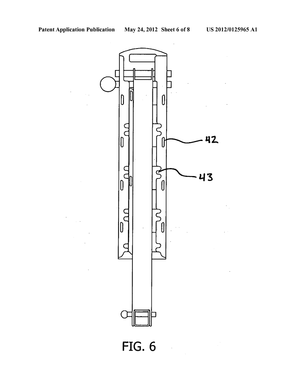 Ergonomic Hitch Bicycle Rack - diagram, schematic, and image 07