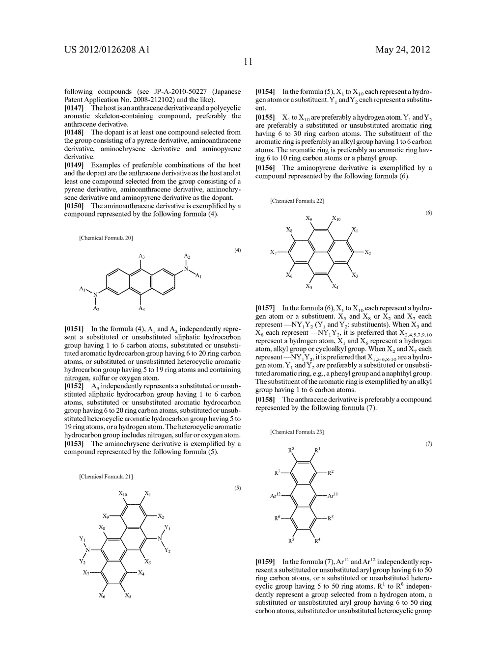 ORGANIC ELECTROLUMINESCENCE DEVICE - diagram, schematic, and image 30