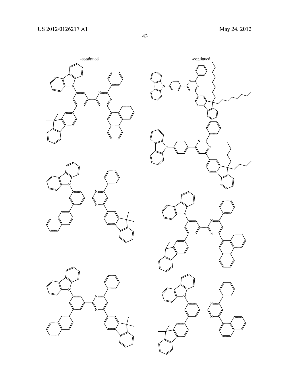 FLUORENE-CONTAINING AROMATIC COMPOUND, MATERIAL FOR ORGANIC     ELECTROLUMINESCENT ELEMENT, AND ORGANIC ELECTROLUMINESCENT ELEMENT USING     SAME - diagram, schematic, and image 45