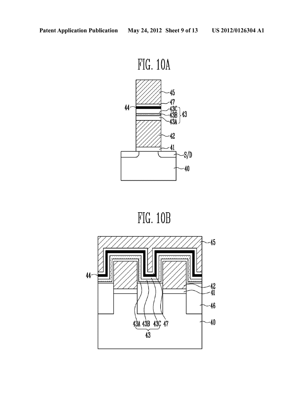 FLOATING GATE TYPE SEMICONDUCTOR MEMORY DEVICE AND METHOD OF MANUFACTURING     THE SAME - diagram, schematic, and image 10