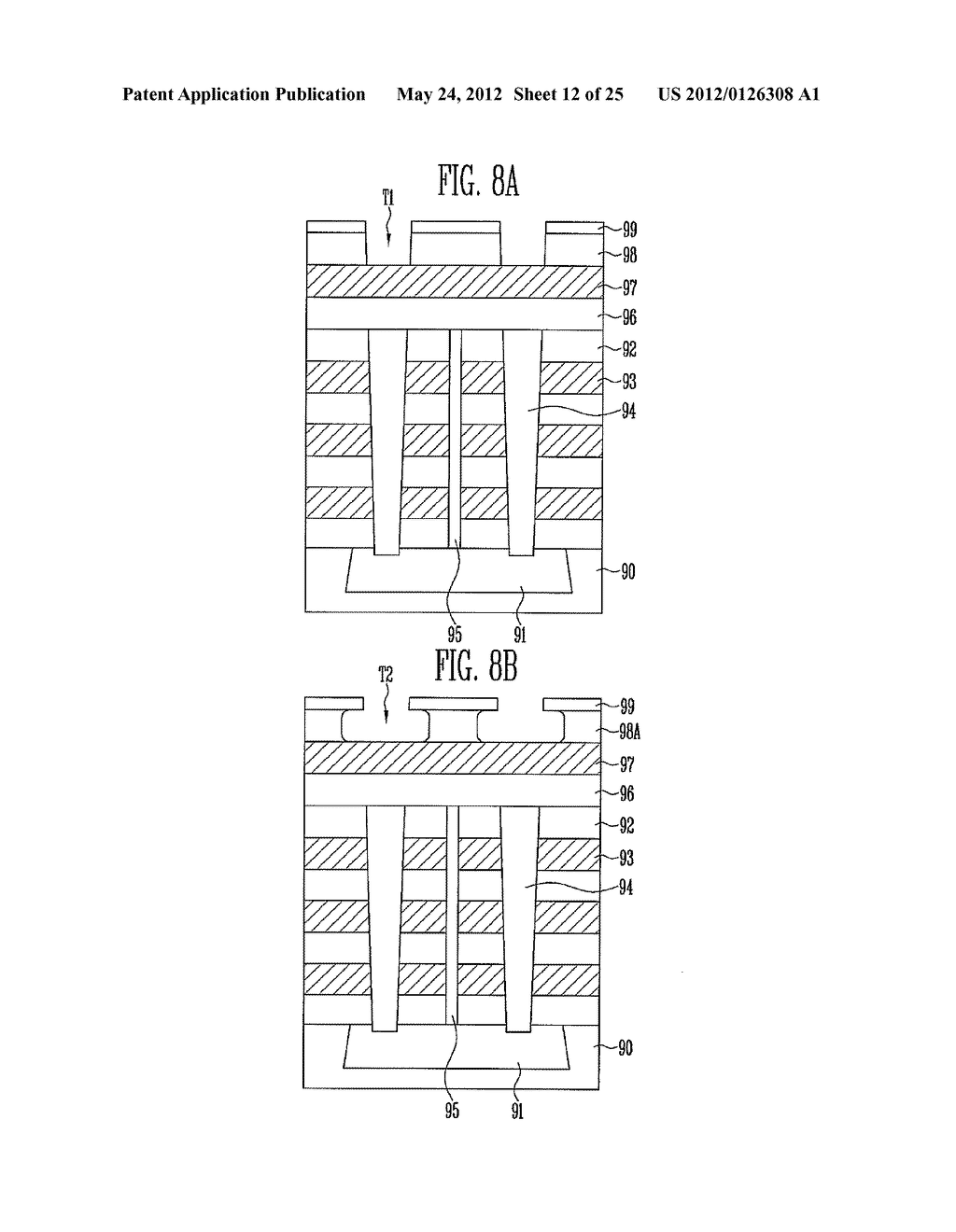 NON-VOLATILE MEMORY DEVICE AND METHOD OF MANUFACTURING THE SAME - diagram, schematic, and image 13