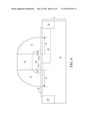 LATERAL DIFFUSION FIELD EFFECT TRANSISTOR WITH DRAIN REGION SELF-ALIGNED     TO GATE ELECTRODE diagram and image