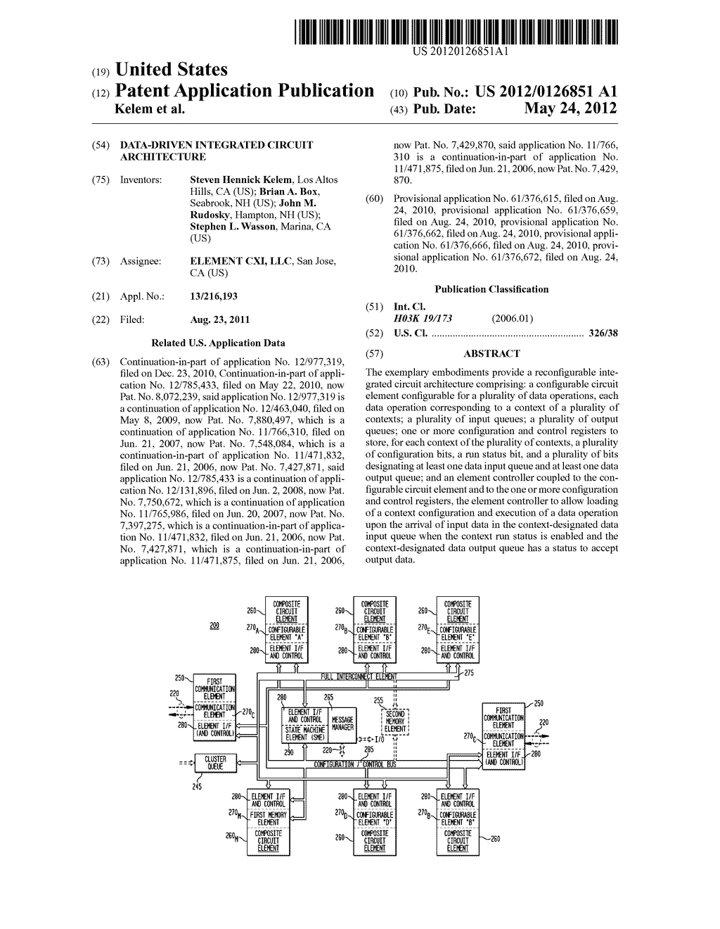 Data-Driven Integrated Circuit Architecture - diagram, schematic, and image 01