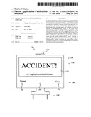 Crash warning system for motor vehicles diagram and image