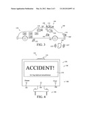 Crash warning system for motor vehicles diagram and image