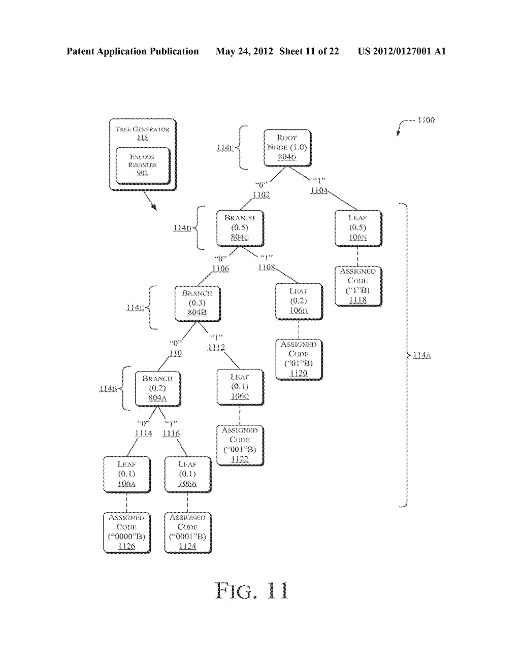 Assigning Codes to and Repairing Huffman Trees - diagram, schematic, and image 12