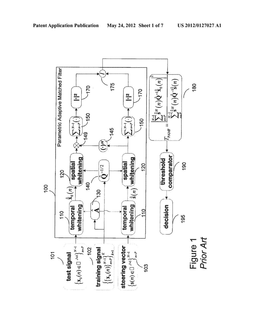 Persymmetric Parametric Adaptive Matched Filters for Detecting Targets     Using Space-Time Adaptive Processing of Radar Signals - diagram, schematic, and image 02