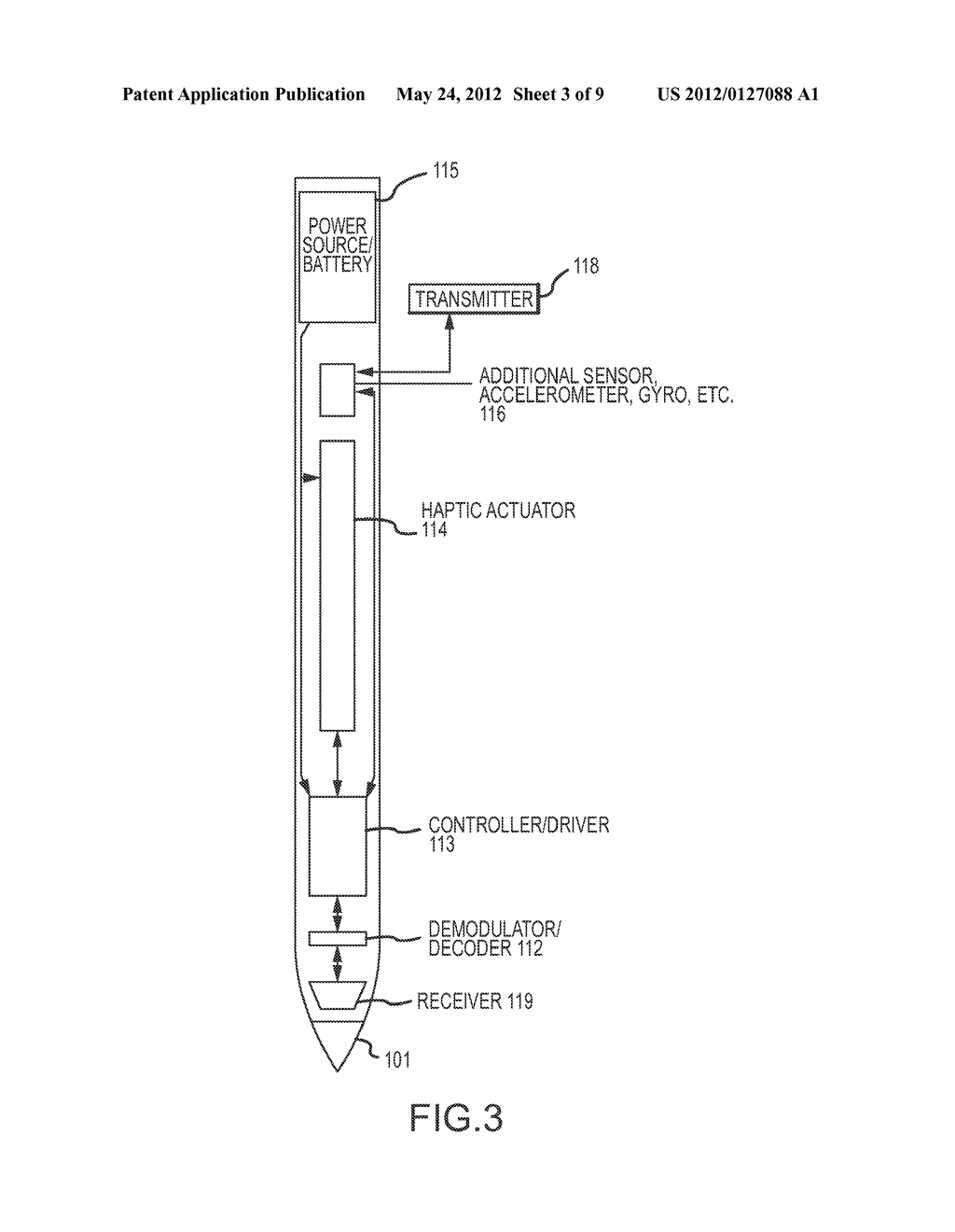 HAPTIC INPUT DEVICE - diagram, schematic, and image 04